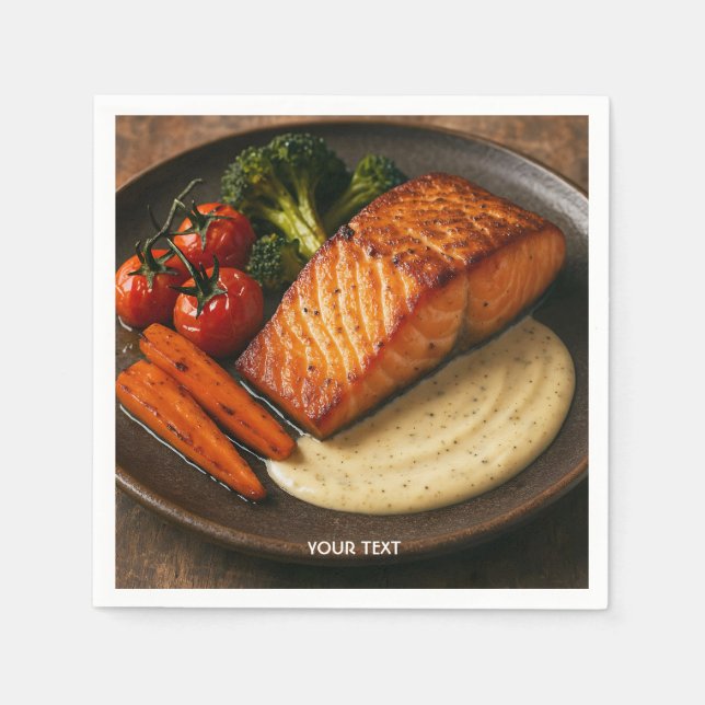 Servilleta De Papel Comida Fantástica Monísima Deliciosa (Anverso)