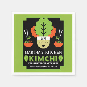 Servilleta De Papel Comida hecha en casa de cocina Kimchi