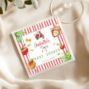 Servilleta De Papel Comida italiana Baby Shower Holy Cannoli