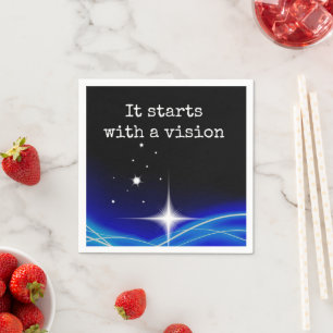 Servilleta De Papel Comienza Con Una Visión