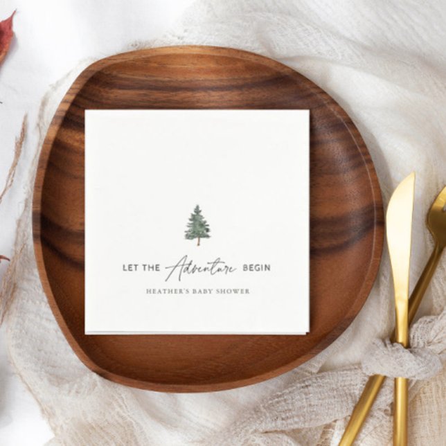 Servilleta De Papel Comienza La Aventura De Montaña Comienzo De Bebé N (Subido por el creador)