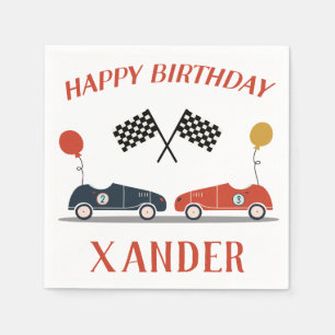 Servilleta De Papel Comienza tus motores Fiesta de cumpleaños de coche
