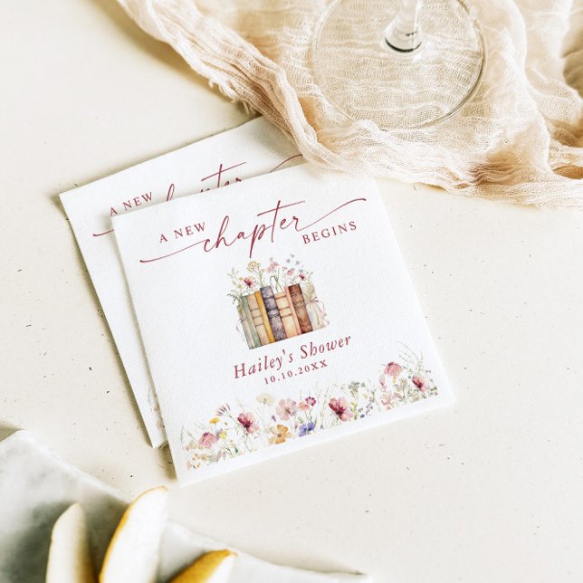 Servilleta De Papel Comienza un nuevo capítulo, reserva el tema de la  (Subido por el creador)