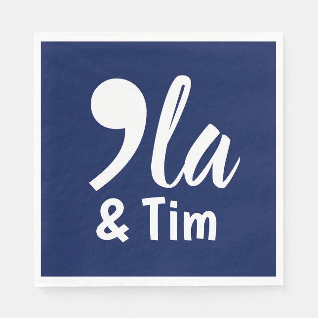 Servilleta De Papel Comma Kamala y Tim 2024 (Anverso)