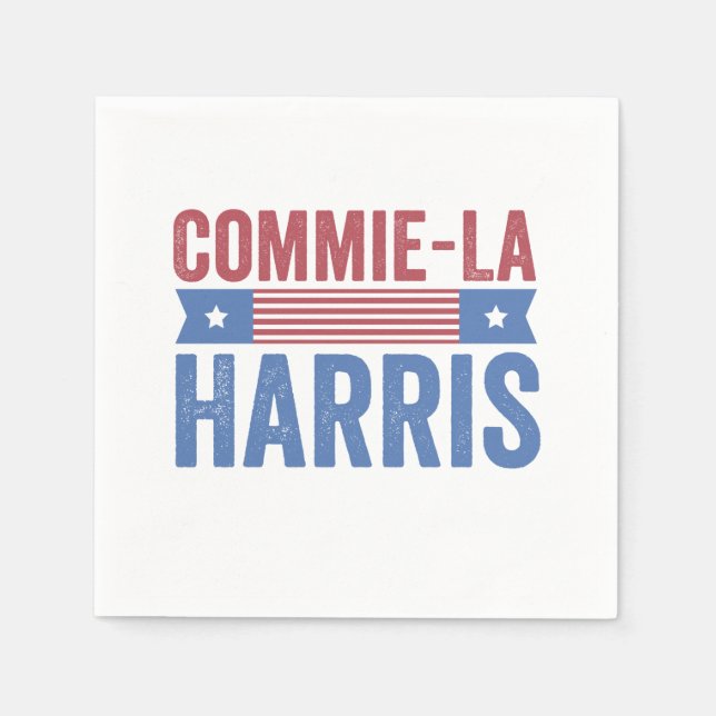 Servilleta De Papel Commie-La Harris 2024 Funny Anti Kamala Harris (Anverso)