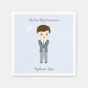 Servilleta De Papel Communion Dove Boy