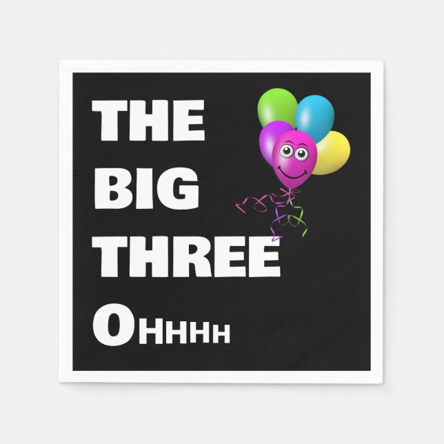 Servilleta De Papel Cómo conseguir un Humor Fiesta mayor de 30 años (Anverso)