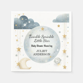 Servilleta De Papel Como Purpurina Twinkle Twinkle Little Star Baby Sh