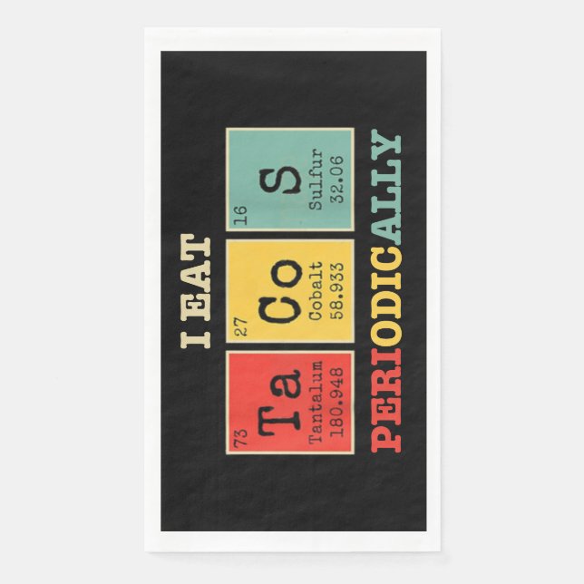 Servilleta De Papel Como tacos periódicamente (Anverso)