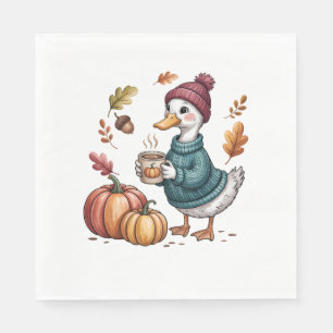 Servilleta De Papel Cómodo Tapón Café Goose Caall Art