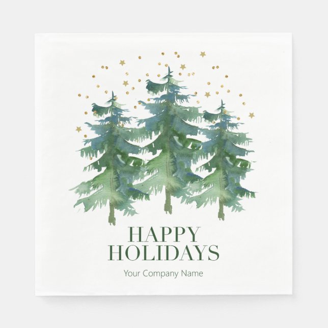 Servilleta De Papel Compañía de bosques de invierno (Anverso)