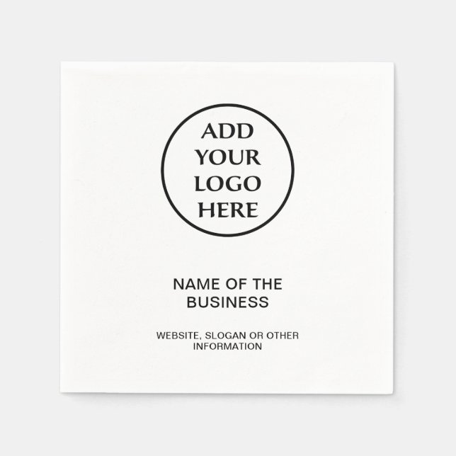 Servilleta De Papel Compañía de negocios profesional Empresa Tu logoti (Anverso)