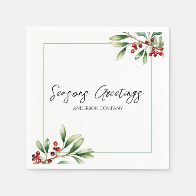 Servilleta De Papel Company Holiday Party  (Anverso)