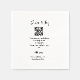 Servilleta De Papel Compartir y etiquetar en el análisis de Instagram 