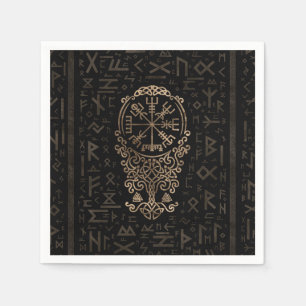 Servilleta De Papel Compás de Vegvisir - de Viking en el modelo de