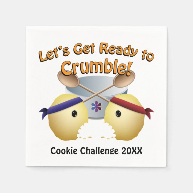 Servilleta De Papel Competencia de cookie (Anverso)