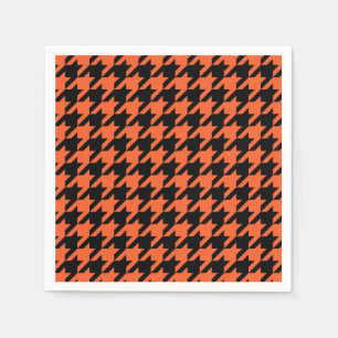 Servilleta De Papel Comprobación de la pataleta negra del naranja