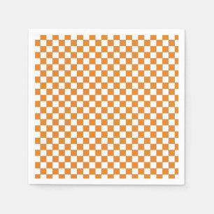 Servilleta De Papel Comprobación del Naranja retro