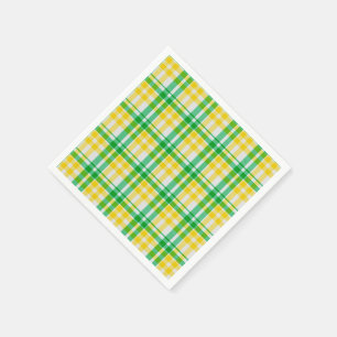 Servilleta De Papel Comprobación del patrón de plancha verde amarill