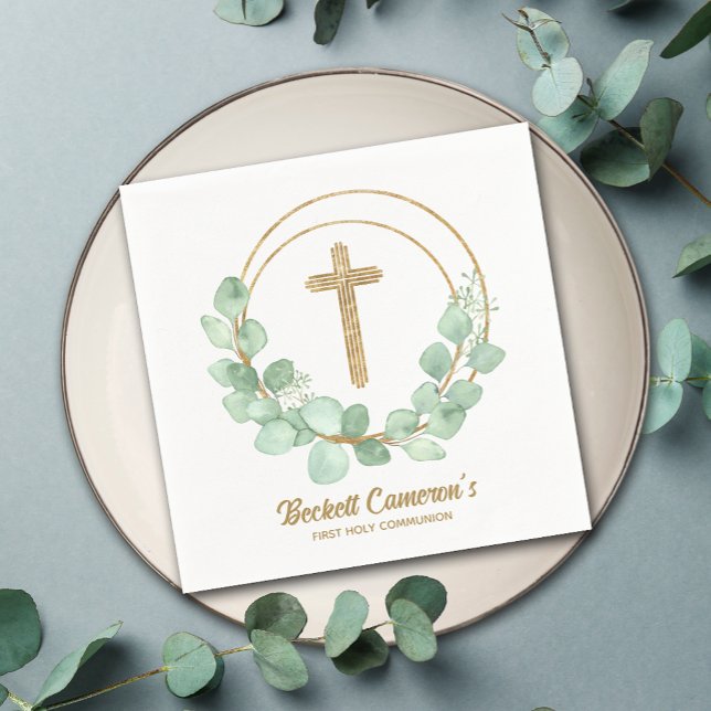 Servilleta De Papel Comunicación sobre la Cruz del Oro Eucalyptus (Subido por el creador)