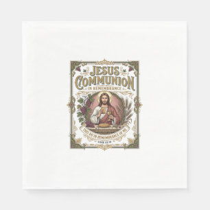 Servilleta De Papel comunión de Jesús Comunión de Jesús Fe Cristiana V