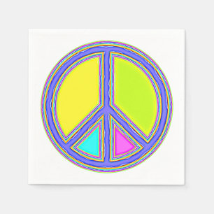 Servilleta De Papel Con colores rellenados Firma PEACE 1