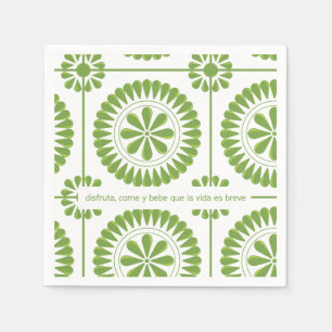 servilleta de papel con diseño mexicano