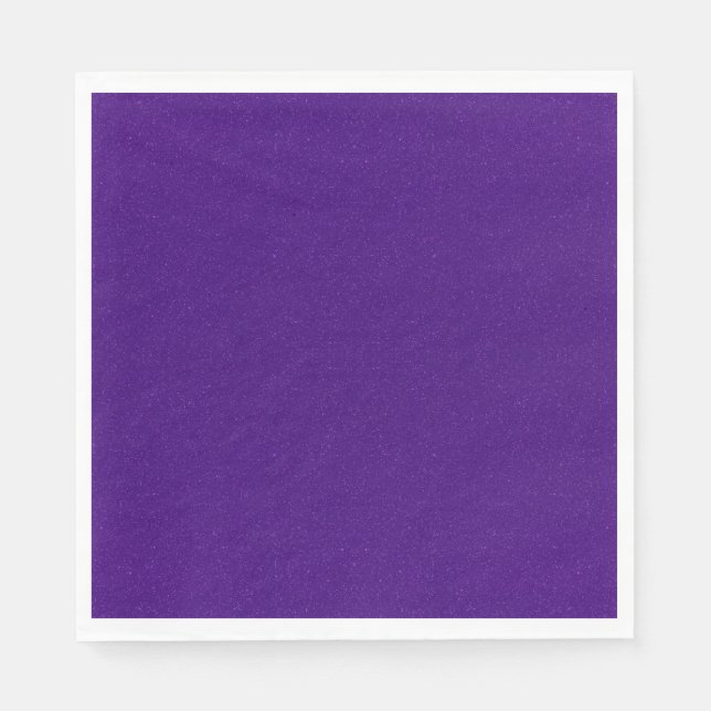 Servilleta de papel con efecto de purpurina morada (Anverso)