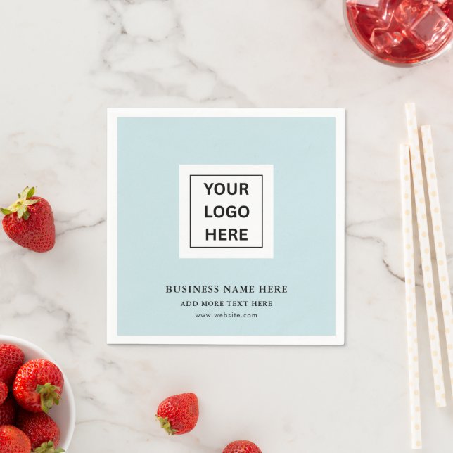 Servilleta de papel con logotipo personalizado par (In situ)
