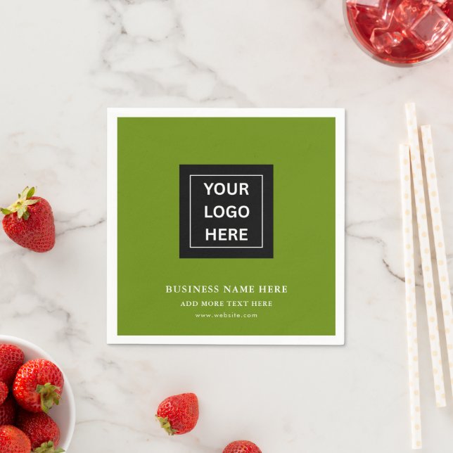 Servilleta de papel con logotipo personalizado par (In situ)