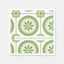 servilleta de papel con mexicano