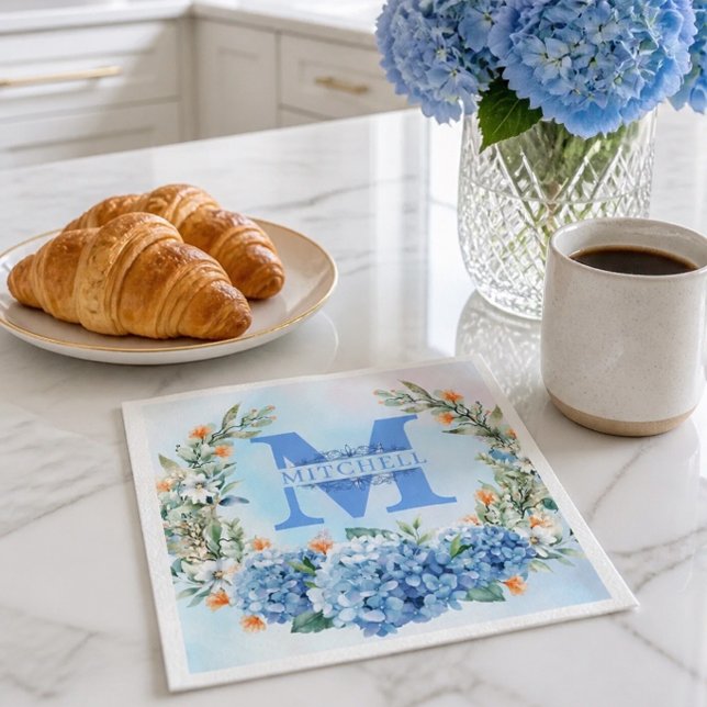 Servilleta de papel con monograma de Hortensia Azu (Subido por el creador)