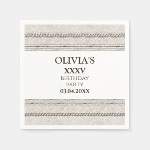 Servilleta de papel con tema griego y elementos de