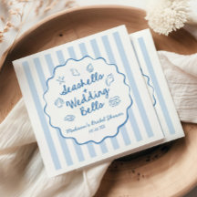 Conchas marinas y campanas de boda Ducha de novia