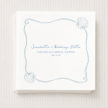 Conchas marinas y campanas de boda Ducha de novia