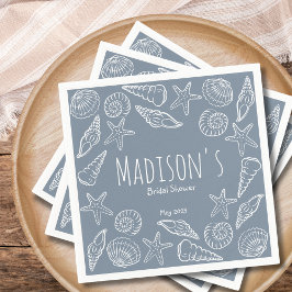 Servilleta De Papel Conchas marinas y estrellas de mar: Desayuno de no