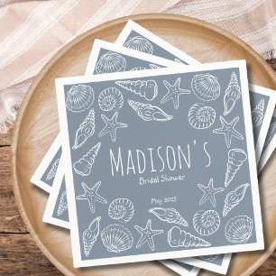 Servilleta De Papel Conchas marinas y estrellas de mar: Desayuno de no