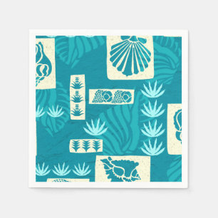 Servilleta De Papel Conchas submarinas de Kua Bay Hawaiian