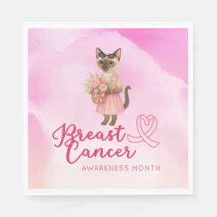 Servilleta De Papel Concienciación sobre el cáncer de mama Florismo de
