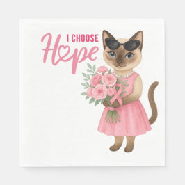 Servilleta De Papel Concienciación sobre el cáncer de mama Florismo de