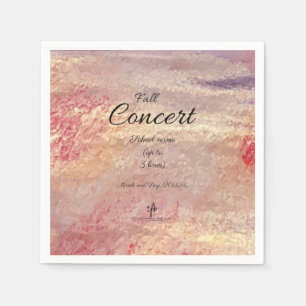 Servilleta De Papel Concierto de otoño escolar personalizado