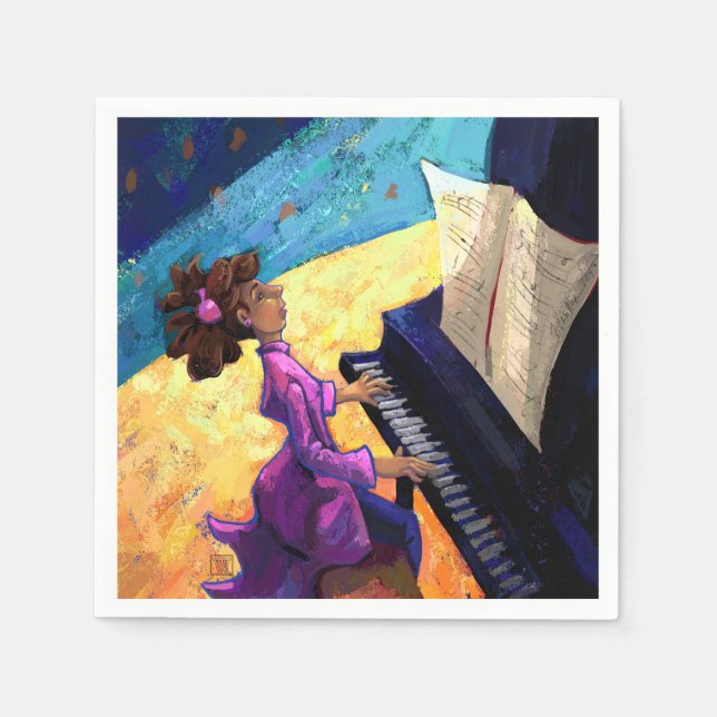 Servilleta De Papel Concierto de piano (Anverso)