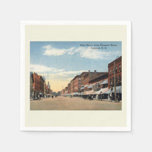 Servilleta De Papel Concord NH, Main Street View Vintage