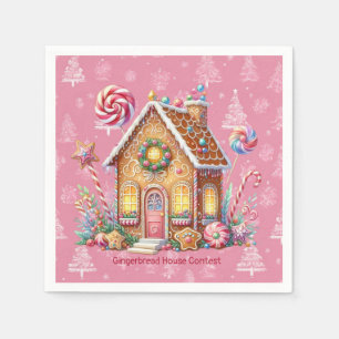 Servilleta De Papel Concurso de decoración de casa de jengibre