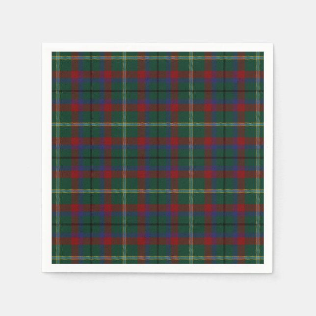 Servilleta De Papel Condado de Mayo Irish Tartan (Anverso)