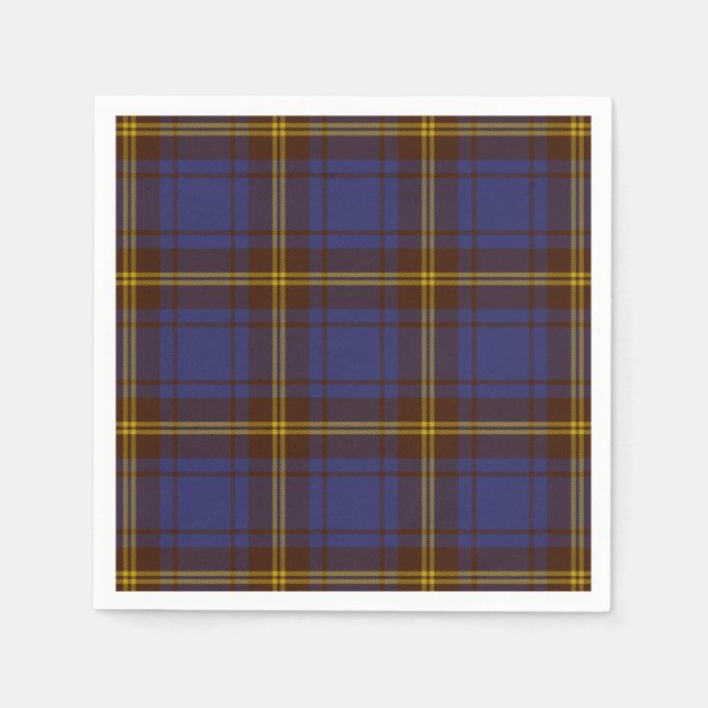 Servilleta De Papel Condado de Sligo Irish Tartan (Anverso)