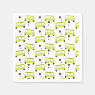 Servilleta De Papel Conductor de Autobús Escolar Confeti Amarillo Maes