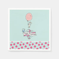 Conejito lindo con globo feliz cumpleaños