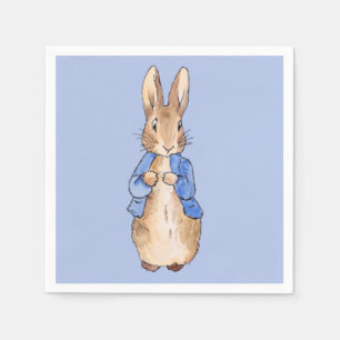 Servilleta De Papel Conejo clásico con chaqueta azul