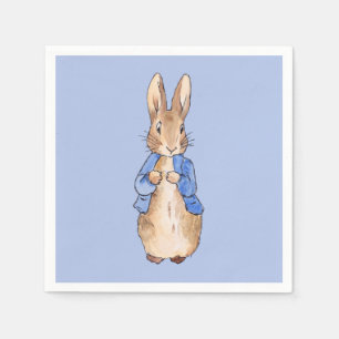Servilleta De Papel Conejo clásico con chaqueta azul